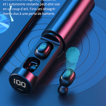 TWS N21 – Écouteurs Sans Fil Bluetooth Haute Qualité – Micro Intégré – Sport Étanche – Son HD & Appels Silencieux