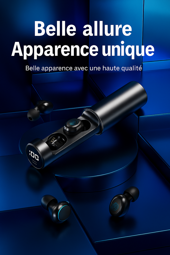 TWS N21 – Écouteurs Sans Fil Bluetooth Haute Qualité – Micro Intégré – Sport Étanche – Son HD & Appels Silencieux
