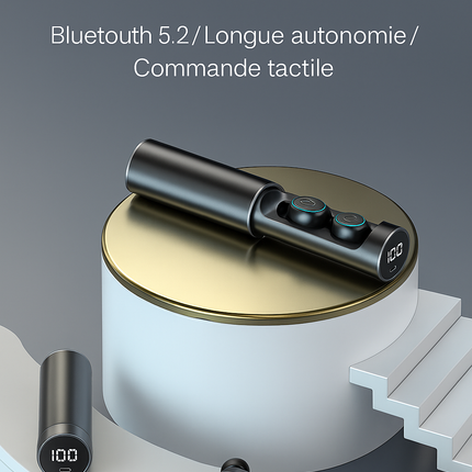 TWS N21 – Écouteurs Sans Fil Bluetooth Haute Qualité – Micro Intégré – Sport Étanche – Son HD & Appels Silencieux